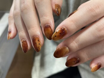 アンドローブ 銀座店(&robe)/カフェネイル+色追加+アート