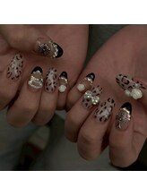 ネイルクイーン(Nail Queen)/レオパードネイル¥11000♪