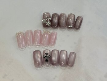 デイシー ネイルアンドアイラッシュ 新宿(deicy)/【定額】glass magnet design