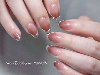 ネイルサロン モネ(Monet)/グラデーション＋ミラー