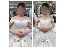 ライズの雰囲気（デコルテと二の腕の変化！）