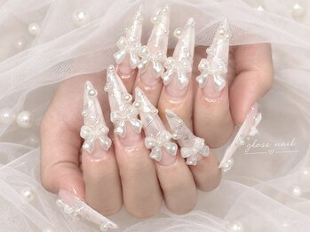 グロース(Gloss)の写真/【多彩なデザインにあなた好みのパーツをつけ放題★】あなただけの特別なネイルデザインを作りましょう♪