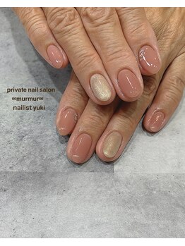 プライベート ネイルサロン マーマ(murmur)/キラキラワンカラー