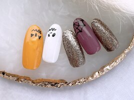 ハロウィンネイル￥6980