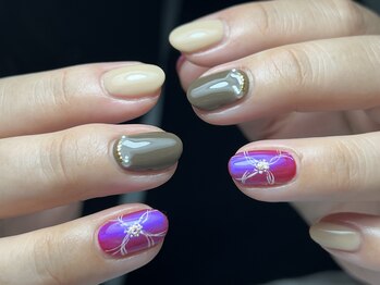 ネイルサロン プール ヴー(Nail Salon Pour Vous)/【定額】上品ネイル