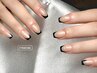 □HAND■ 大人カラーフレンチ [ベースカラー付] ¥6000 (初回ジェルオフ無料)