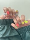 カラフルアートネイル☆