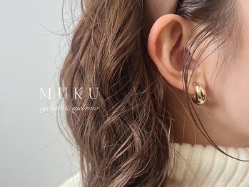 ムク(MUKU)の写真/【パーマのモチUP×まつ毛ケア】まで叶う新常識◇マスカラパーマ(black tint)でマスカラ要らずの目元へ*