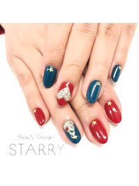 クリスマスネイル　ツリー