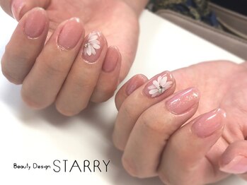 シンプル　手描きフラワー