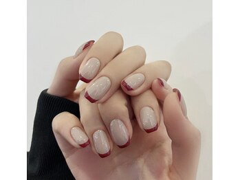 クイーンズビューティーサロン 新宿本店(Queen's beauty salon)/フレンチ &nbsp;ベースカラー追加