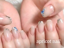 アプリコットネイル(apricot nail)/押し花デザイン