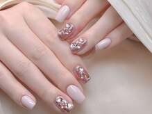 ダークハニー 池袋店(Dark Honey)/キラキラピンクネイル