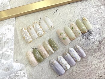 ネイルサロン アフロディーテ 牛久店(Aphrodite)の写真/【初回オフ無料&10%OFF☆All full styleコース¥8820】華やかでデザイン性の高いネイルを楽しみたい方に◎