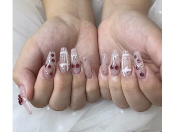 さくらんぼネイル