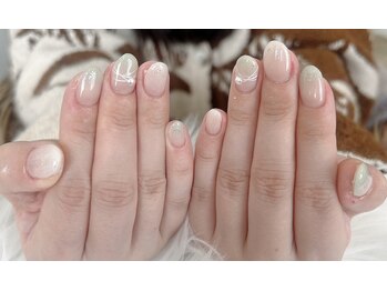 ミモザ×爽やかグリーン
