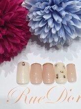 ツメトトノウ/シンプルビジューネイル