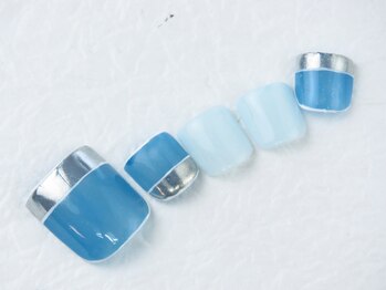 ネイル ブーマー(Nail BOOMER)/フットネイル/ミラーネイル/夏