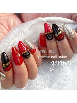 インパクト大★リップネイル！