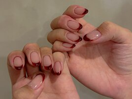 秋ボルドーフレンチ