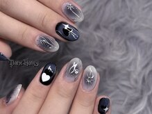 ダークハニー 原宿店(Dark Honey)/Y2Kブラックチークネイル