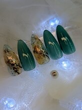 ミニオン 蕨店(minion)/夏の大理石風ネイル♪