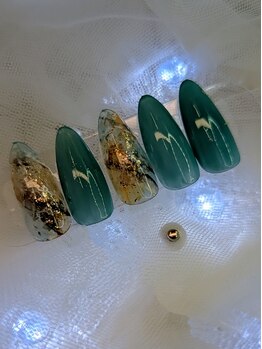 ミニオン 蕨店(minion)/夏の大理石風ネイル♪