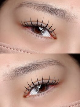 ナル(Nalu)の写真/5月~受付 少なめまつ毛もダブルラッシュで満足度◎マツエクとパーマで&healthyでパッチリ上向きまつ毛