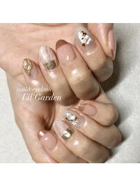 ミラー×大理石ニュアンス