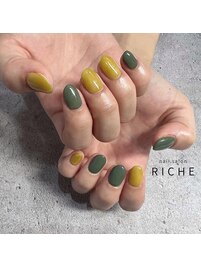 イエロー×グリーン