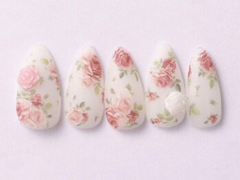 ジェミーネイル エビス(Jemiy nail ebisu)/マットガーリーフラワー10480yen