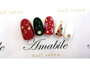 アマービレ(Amabile)/X'masネイル
