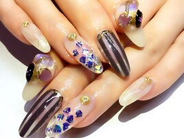クリアストライプ【Cher nail】