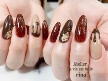アトリエ ラヴィエベル(Atelier La vie est belle!)/バレンタインネイル