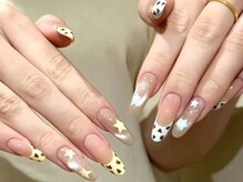 ダークハニー 池袋店(Dark Honey)/アニマルフレンチx星柄アート