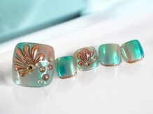 ネイルズミューコ 四谷三丁目店(nail’s MyuCo)/【Ocean Jewel】海の宝石