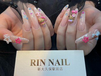 リンネイル 新大久保店(Rin Nail)/#待ち込みデザインOK　#付け放題