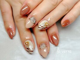 バレンタインネイル