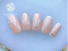 ネイルスタジオ アンビエント 表町店(Nail Studio ambient)/オフィスピンク春ネイル