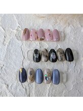 エムズネイル 本店/4月　Ｃサンプル　￥9600