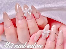 エムズ ネイルサロン(M2)/シンプルリボンネイル