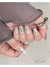クリーム(Nail Atelier CREAM)/お任せdesign☆薄ブルー