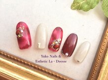 ユウコネイルズアンドエステティック ラ デェス(Yuko Nails & Esthetic La Deesse)/プラチナコース（定額制）¥9500
