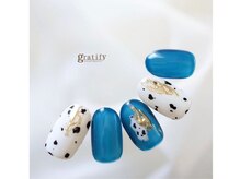 グラティフィー なかもず店(gratify)/【ダルメシアンネイル】