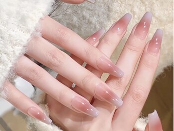 エンジェルガーデンネイル 池袋店(Angelgarden nail)/チップ長さ出し チークネイル 
