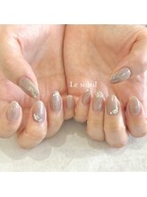 ル ソレイユ(Le soleil)/大人シンプルネイル　byあやか