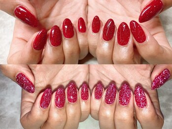 アフェプラス トータルビューティーサロン 香里園店(affe+ total beauty salon)/フラッシュ　ワンカラーネイル