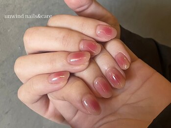 アンワインド ネイルアンドケア(unwind nails&care)/チークネイル