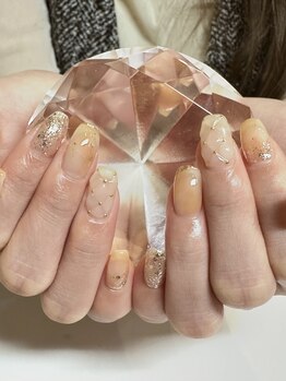 エクラン(ECRLN)の写真/当店人気No,１☆持ち込みデザインやストーンパーツ付け放題!思わず見とれてしまう指先へ♪フィルイン可能◎