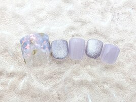 FOOT紫陽花ネイル ￥6800